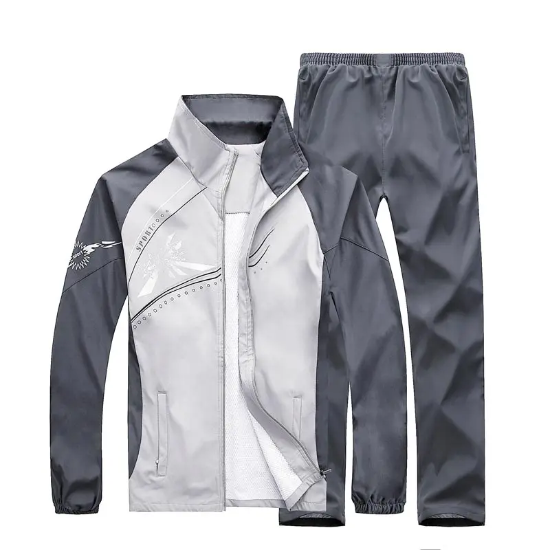 

2 Piece Set Men Sporting Suit 2021 Autumn Hooded Loose Hoodies +Pants Letter Printed Casual Tracksuits Plus Size 5XL