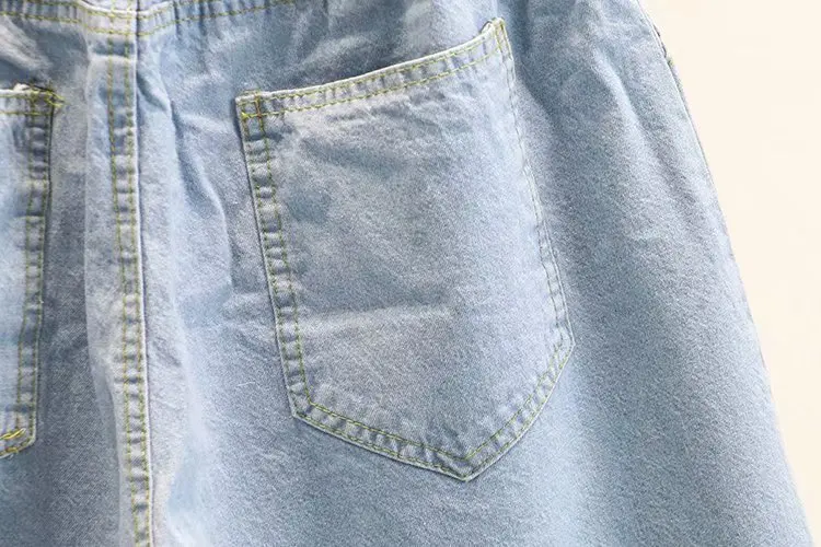 Повседневные джинсы большого размера на весну-лето 2019 женская одежда модные