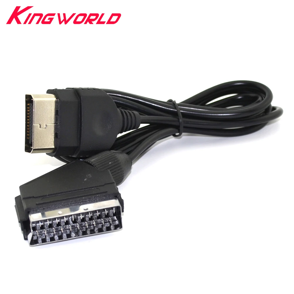 

100pcs High quality 1.8M Audio Video AV Scart Cable for Microsoft Xbox Console