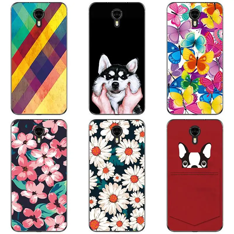 Soft Silicon phone case cover For Ulefone Power 2 shell Colorful printing design Painted TPU Flower |
