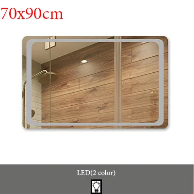 M023A-700x900mm Отельный пользовательский сенсорный Bluetooth светодиодный зеркальный умный Анти-туман настенный туалетный зеркало для дома 2 цвета светильник espejo pared tocador - Цвет: M023A-700x900mm