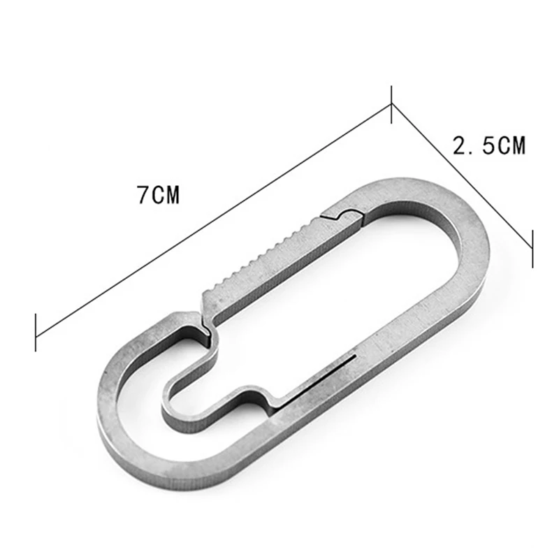 Горячая Распродажа EDC титановый сплав для кемпинга карабин брелок подвесная