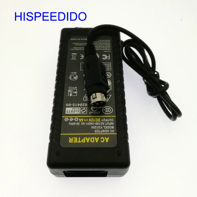 Сменный блок питания hisedido 12 В 4 pin сетевой адаптер для зарядного устройства Huntkey с
