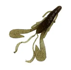 6pcs brown 6 шт. 3,5 дюйма 9,5 см рыболовные силиконовые приманки Pesca speed Craw форель окунь ловушка для лосося твари черви речные приманки 3 цвета - Цвет: 6pcs brown