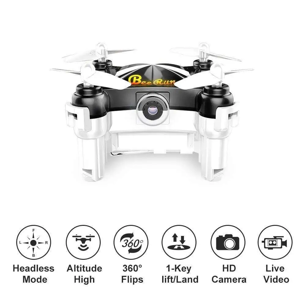 Мини WiFi FPV Радиоуправляемый квадрокоптер Дрон с камерой оптический режим без