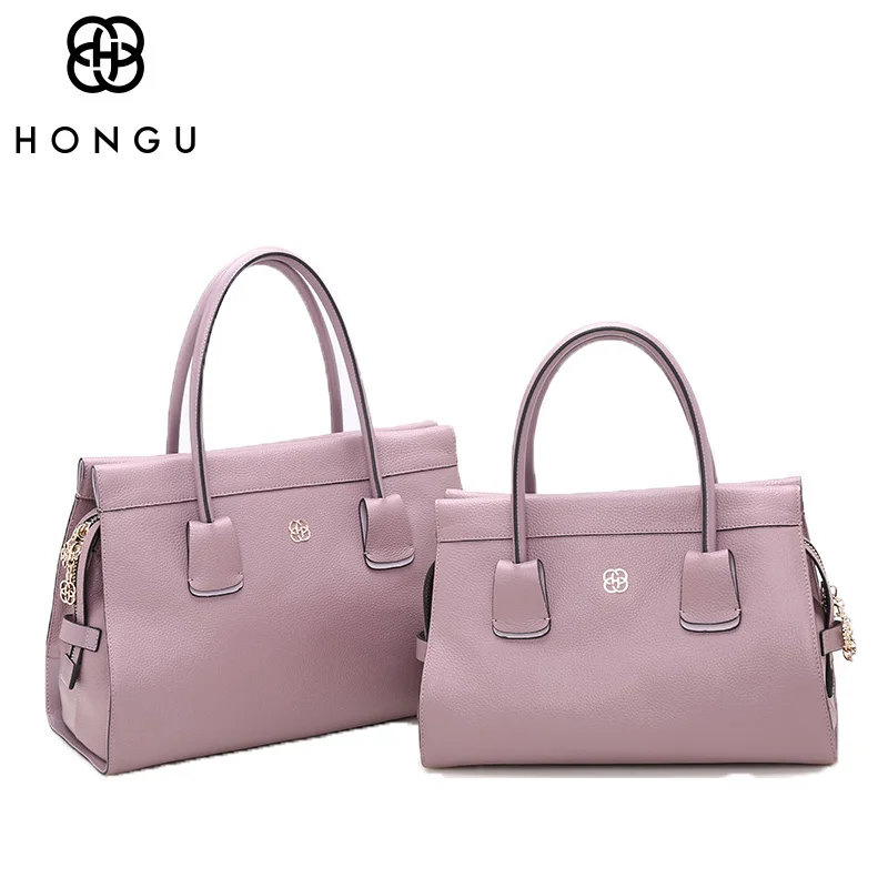 HONGU роскошный дизайн верхний слой коровья кожа сумки для женщин сумка на плечо