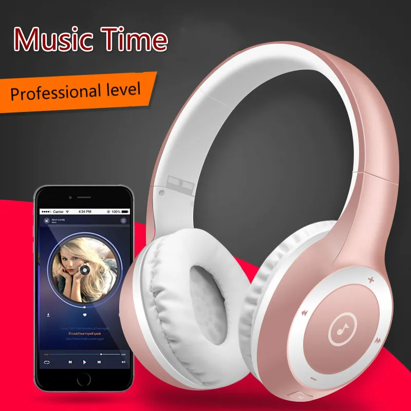 Q-BAIHE Новейшие стерео наушники Bluetooth 4 1 HIFI спортивные карты беспроводные Auriculares с