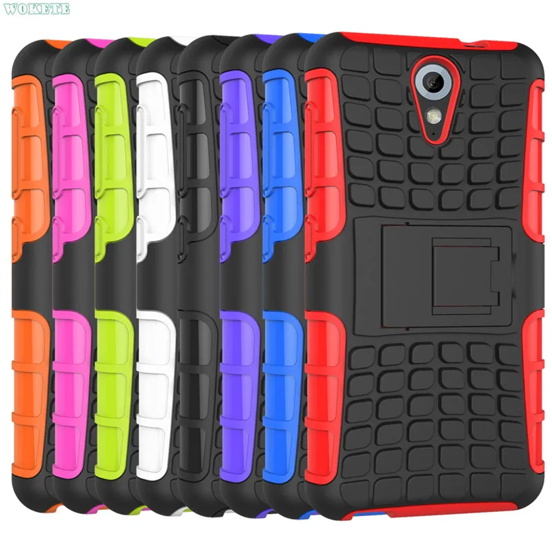 Для HTC 620 Tough Impact Телефон Case Heavy Duty Броня Силиконовый держатель стенд Крышка Htc 620/820