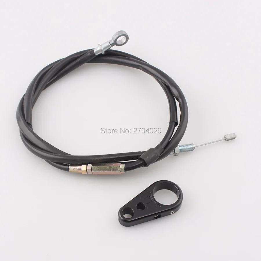 Новый 65 &quotстальной трос сцепления + зажим для руля подходит Harley Sportster Iron 883 1200 XL 883N