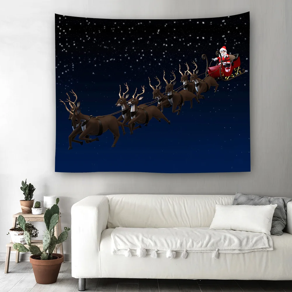 Beautiful Elk Pattern Wall Hanging Tapestry Forest Scenic Printed Ceiling Decoration Bed Sheets Tablecloth Picnic Mat 23 colors | Дом и сад