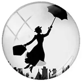 D256 TAFREE классический фильм Mary Poppins картина DIY 25 мм стеклянный кабошон купол для браслета ожерелье Ювелирные серьги фурнитура - Цвет: D256