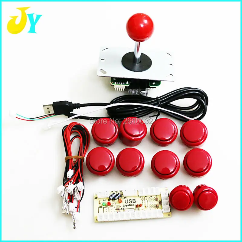 Новинка Нулевая задержка аркадная USB энкодер ПК к джойстику панель управления с 4 джойстиком и SANWA типа кнопки для MAME