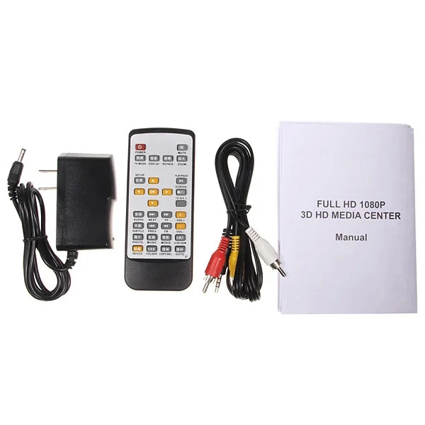 1080P полный HDD медиаплеер YPrPb HDMI/AV SD/MMC MKV AVI RMVB видео плеер с пультом дистанционного управления