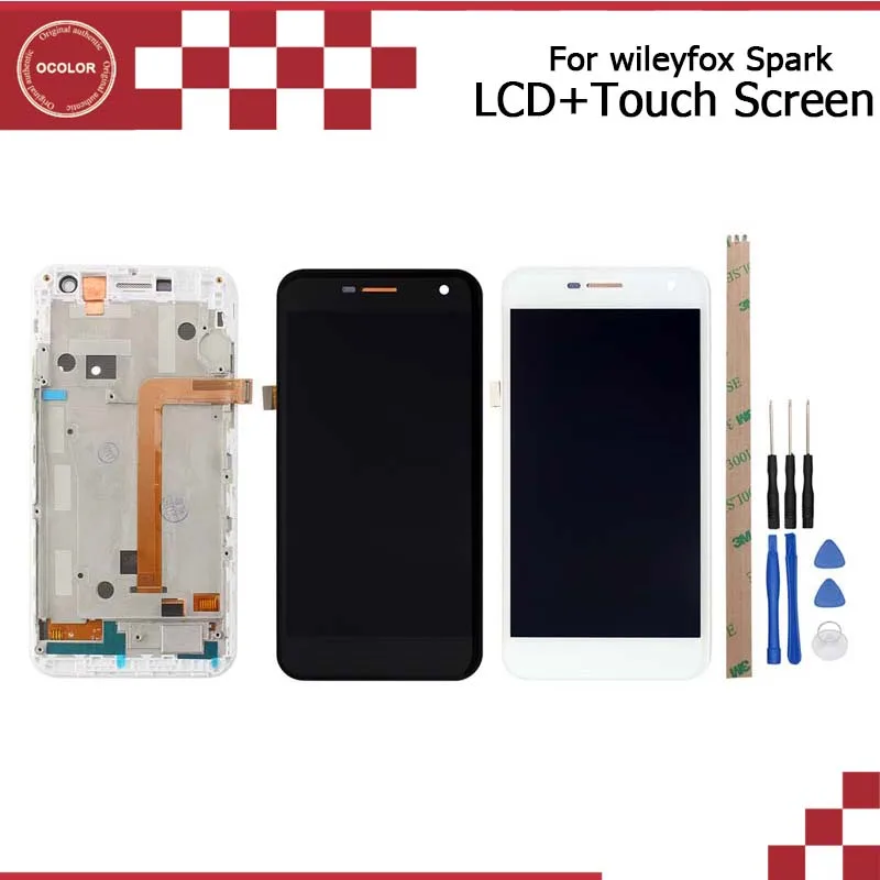 Ocolor для Wileyfox Spark ЖК дисплей + сенсорный экран с рамкой дигитайзер в сборе Phone
