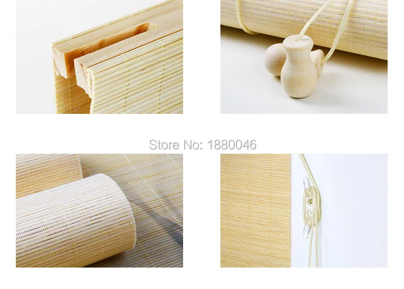 Wash Bamboo занавеска Экологичная элегантная Бамбуковая штора в римском стиле для