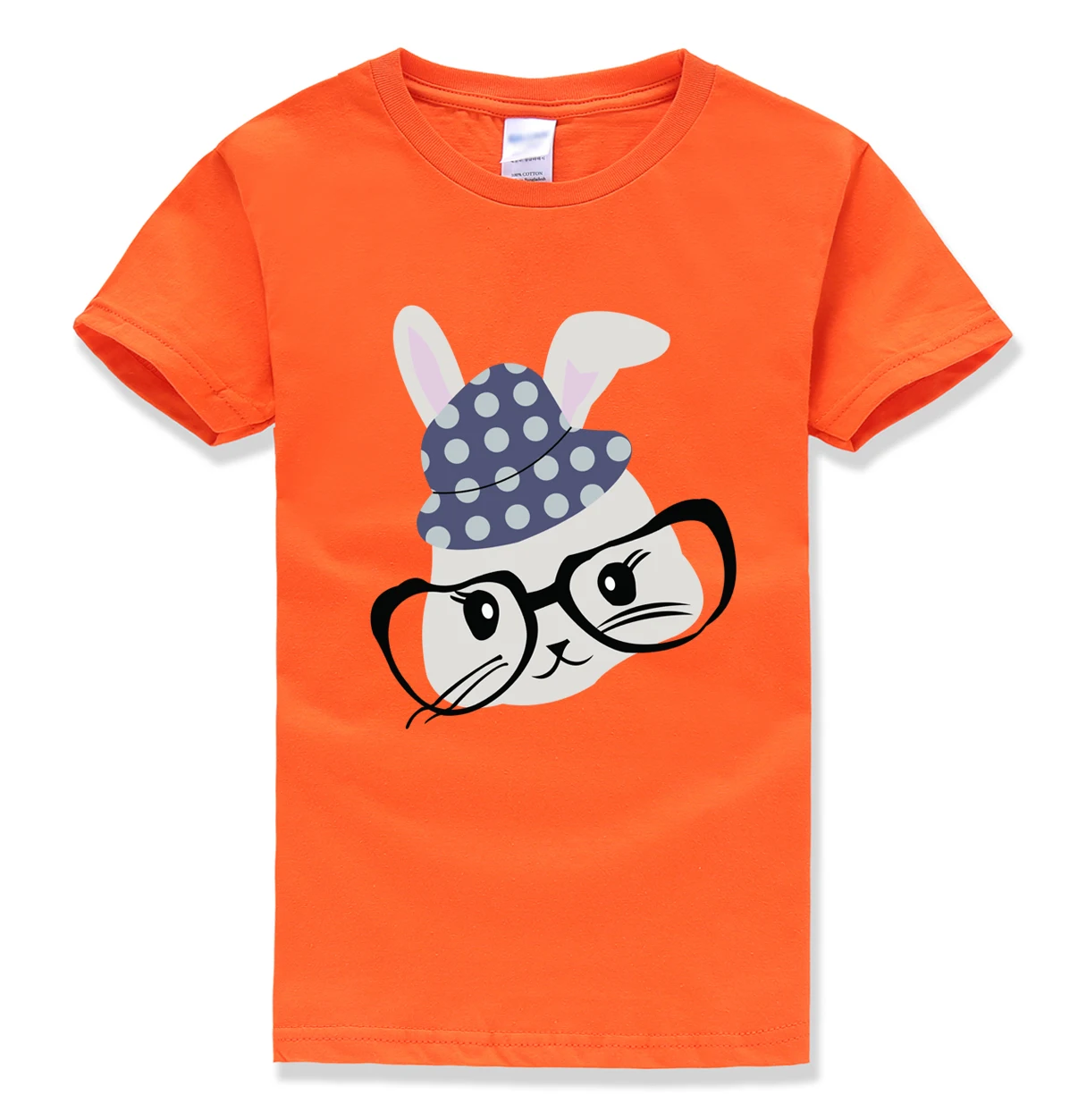 Kawaii/футболка с принтом кролика Детские брендовые футболки короткими рукавами homme