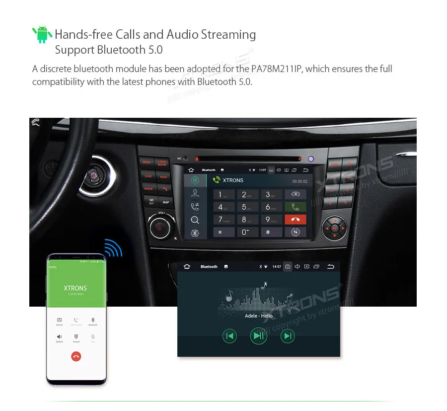 XTRONS 2 Din 7 &quotAndroid 8 1 радио gps RCA wifi OBD Автомобильный dvd плеер для Mercedes Benz W211 E200 E220 E240 E270