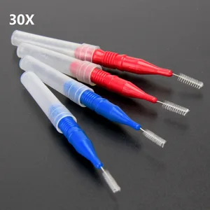 30 шт., мягкие межзубные щётки для чистки полости рта