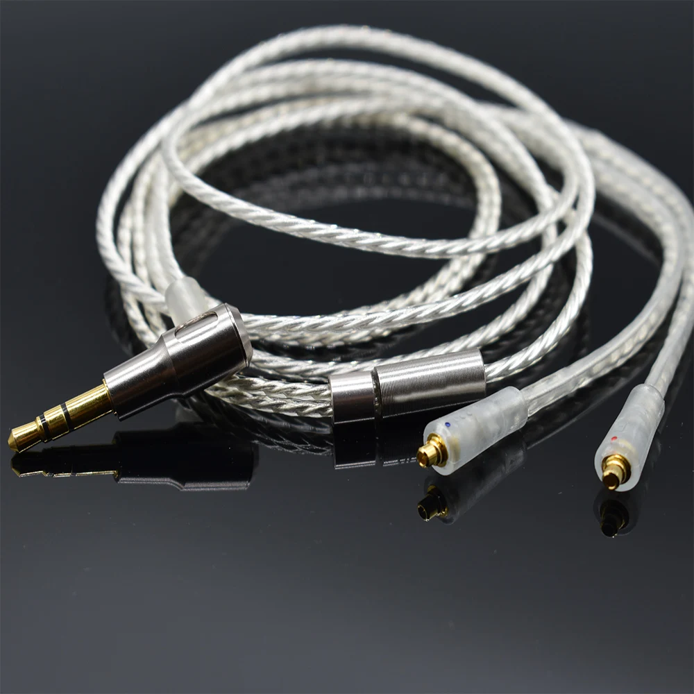 Nobyin наушники с посеребренным медным проводом mmcx кабель для SHURE SE215 se846 se535 NOBYIN S8 AZUR3