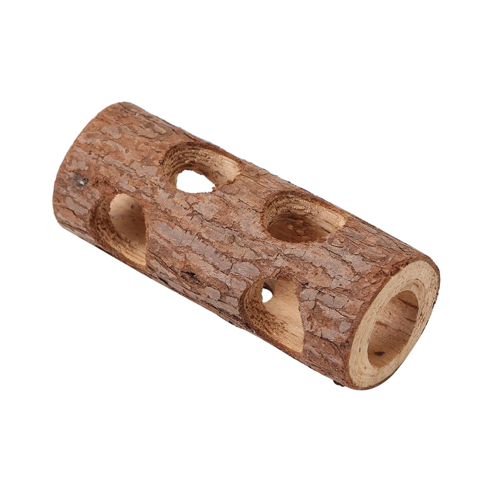 Деревянная животная туннельная игрушка для жевательной трубки кроличьего