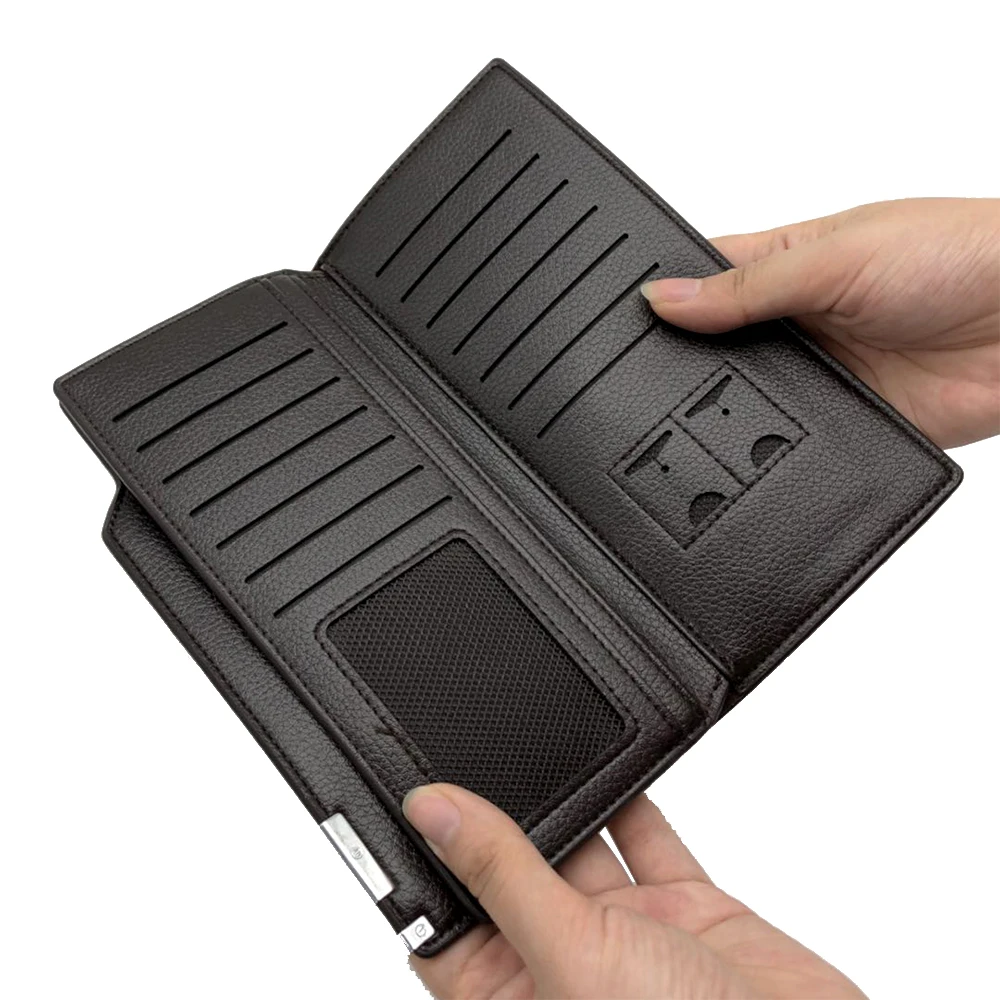 

Soft Leather Men Women Wallet Fashion Large Capacity Long Women Men Purse High Quality Slim Women Coin Purse Card Cash Holder