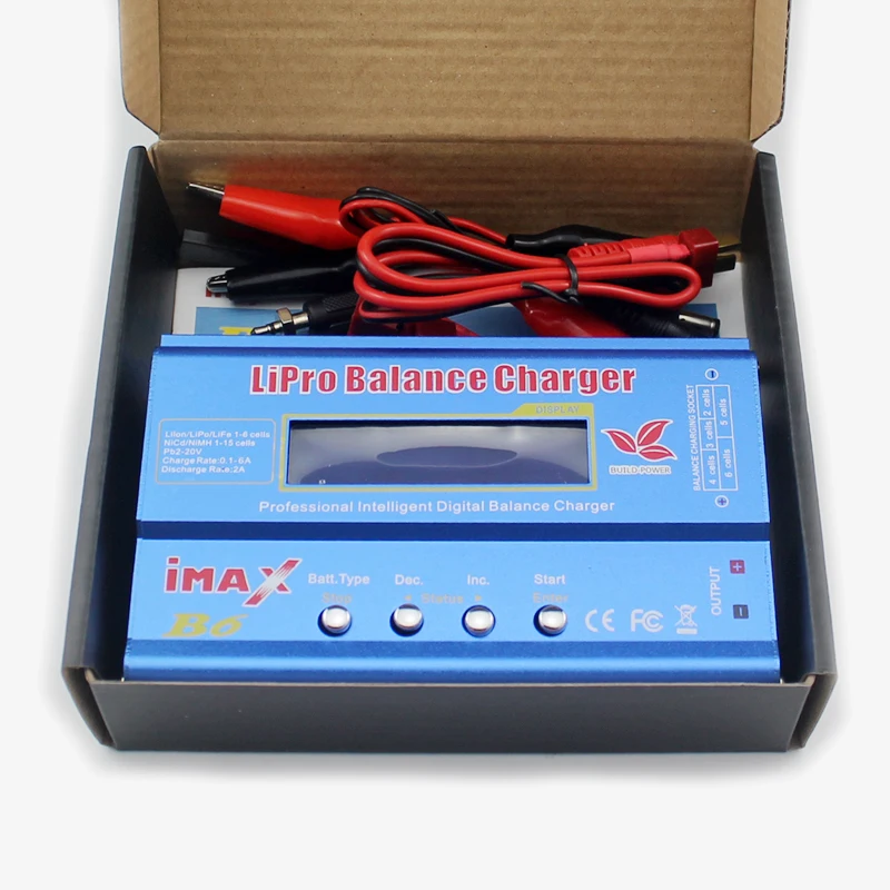 Зарядное устройство IMAX B6 80 Вт 2S ~ 6S Lipo для радиоуправляемого вертолета самолета