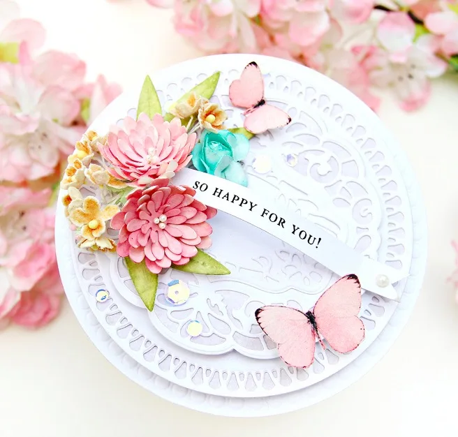 Chrysanthemum petals metal cutting dies DIY Die Cut Stencil Decorative Scrapbooking Craft Card stencils template | Дом и сад