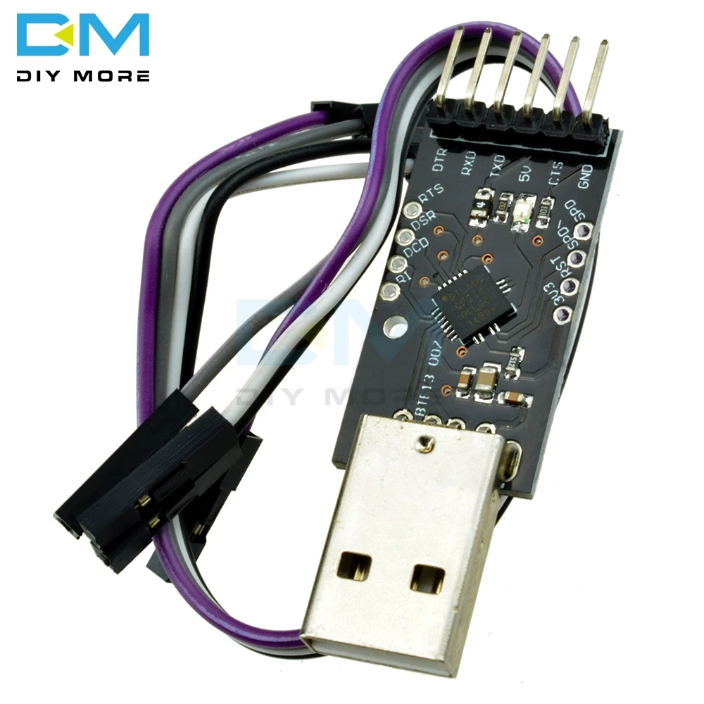 Модуль последовательный преобразователь 12 Мбит/с USB 2 0 в TTL UART 6PIN CP2102 для платы Arduino