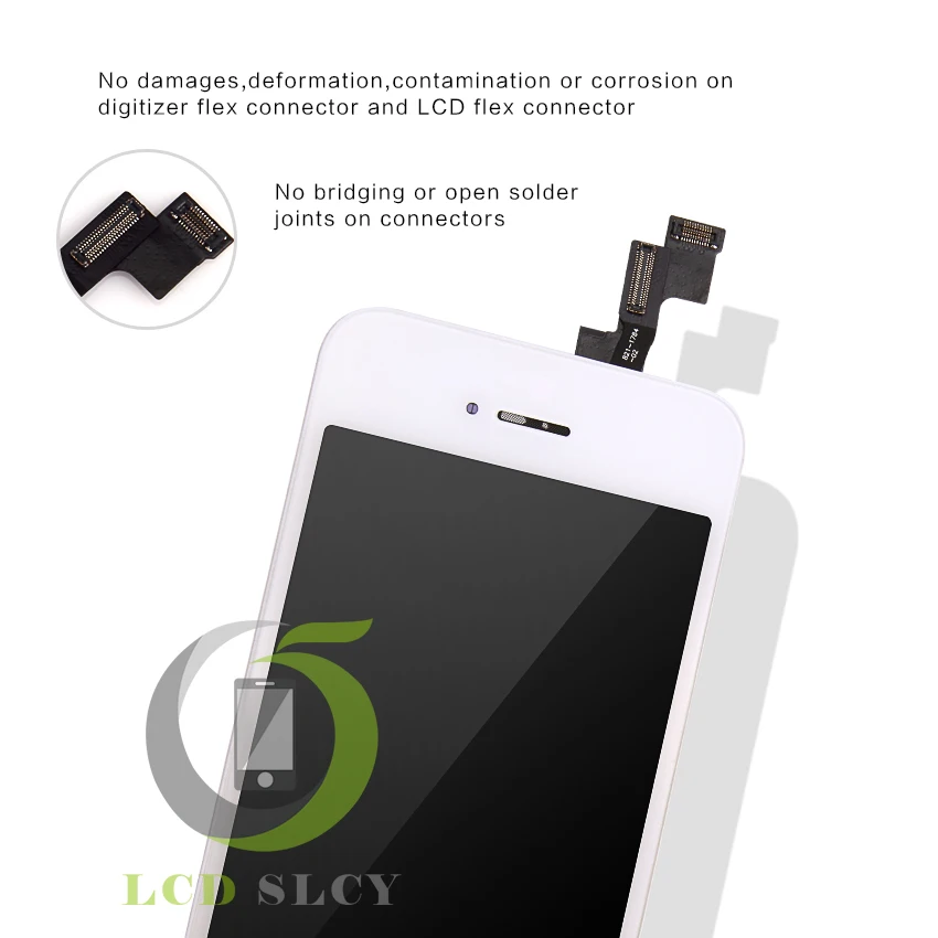Класс AAA + 10 шт./лот для iPhone 5S ЖК-дисплей с сенсорным экраном дигитайзер сборка