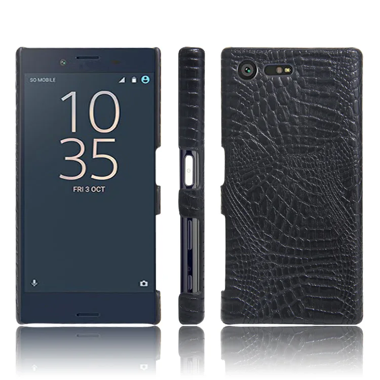 Роскошный чехол из крокодиловой кожи для Sony Xperia X компактный с рисунком