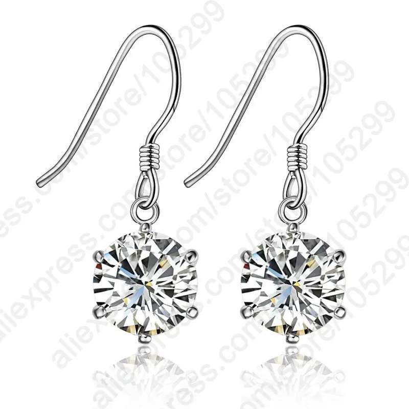 

2020 Wholesale Romantic Austria Crystal Drop Earrings 925 Sterling Silver Drop Earrings Women Gifts