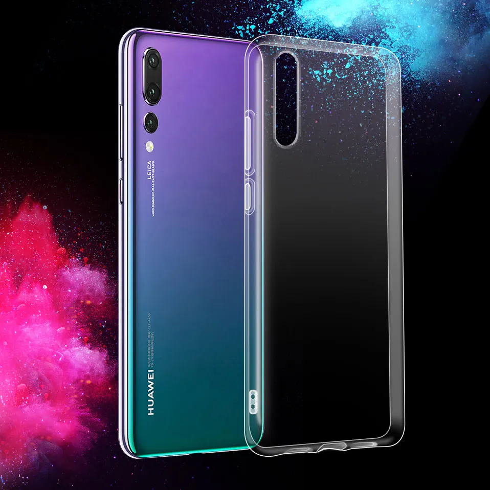 Ультра тонкий для HUAWEI P20 Pro Lite Прозрачный чехол HUAWEIP9 lite P8 2017 прозрачные