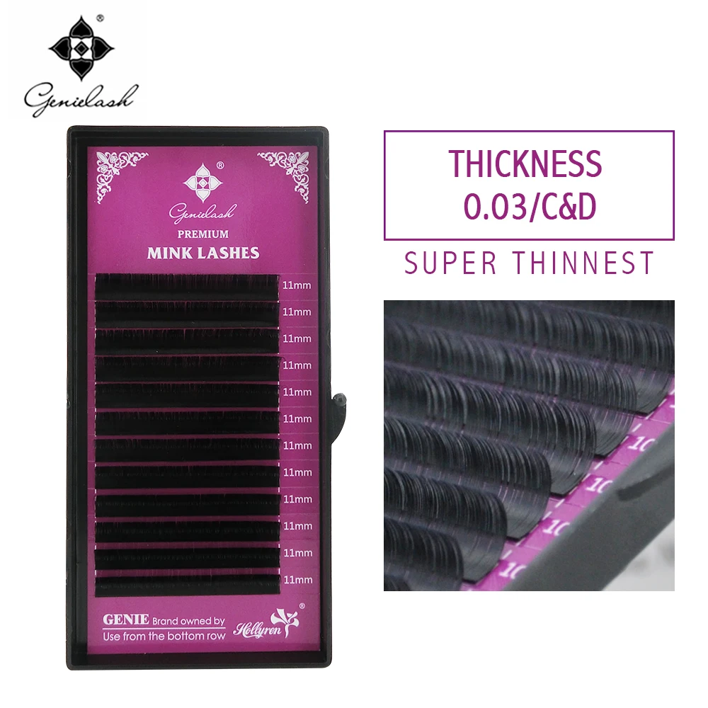 

Ресницы Накладные норковые, толщина 0,03, для 3D-6D, 5 штук