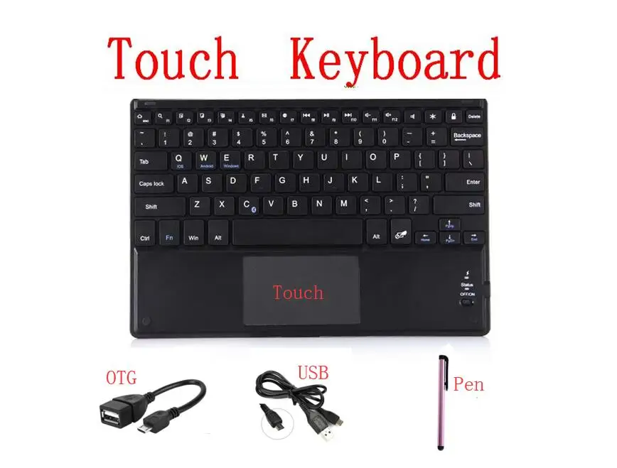 Support IOS Android Windows System For Tablet Laptop Phone Universal 7 inch 8 Inch 10 Touch Wireless Bluetooth Keyboard | Компьютеры и