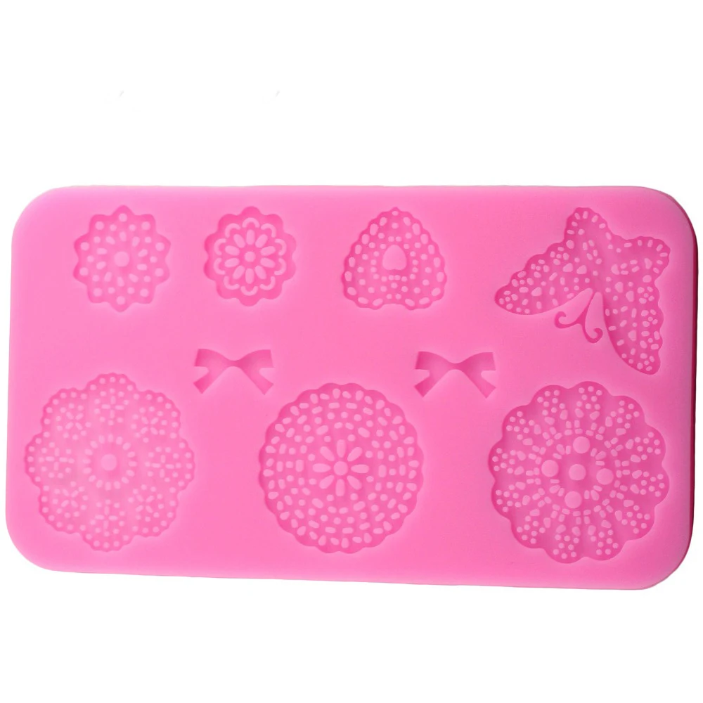Luyou 1pcs Butterfly Flower Lace Silicone Fondant Moulds Cake Border Party Decorating Tools DIY Candy Chocolate Mold FM1559 - купить по