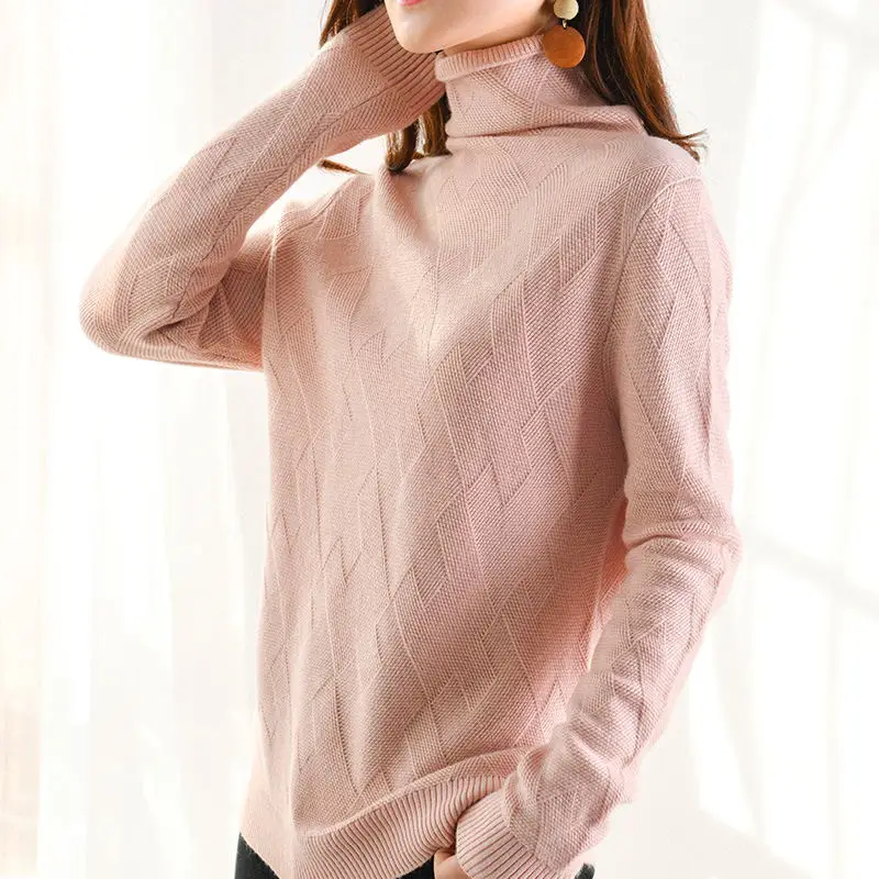 

Cashmere Sweaters for Women Autumn-Winter Women Cashmere Wool Geometric Knitted Warm Sweaters Pullovers