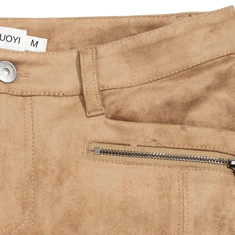 XS 2XL плюс размер женский тонкий мотоцикл модный искусственная кожа замша