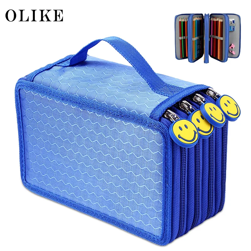 

OLike 72 Holder 4 Compartment School Pencil Case Storage Pencil Bag For Colored Pencils Watercolor Sketch Pencil Art Students