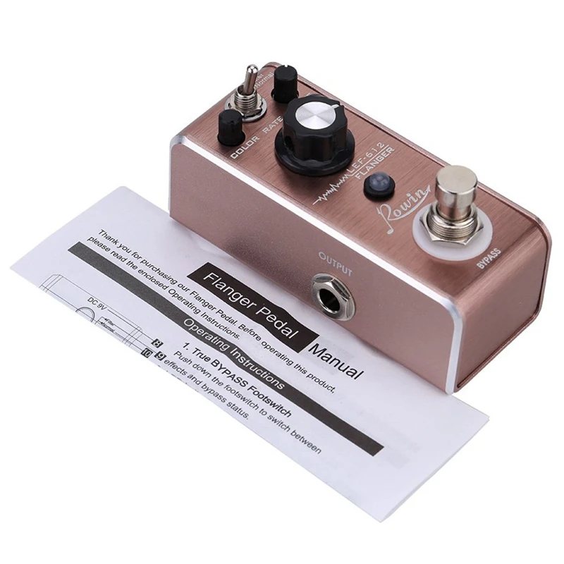 Rowin Lef-612 Flanger педаль мини гитарный эффект классический аналоговый прокатный