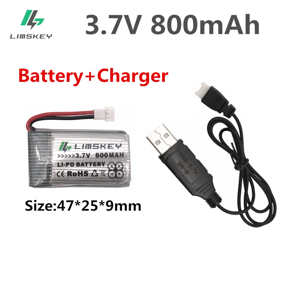 Limskey батарея 3 7 В 800 мАч Lipo для SYMA X5SC X5SW X5 X5C с USB зарядным устройством Helicoper 902540|battery