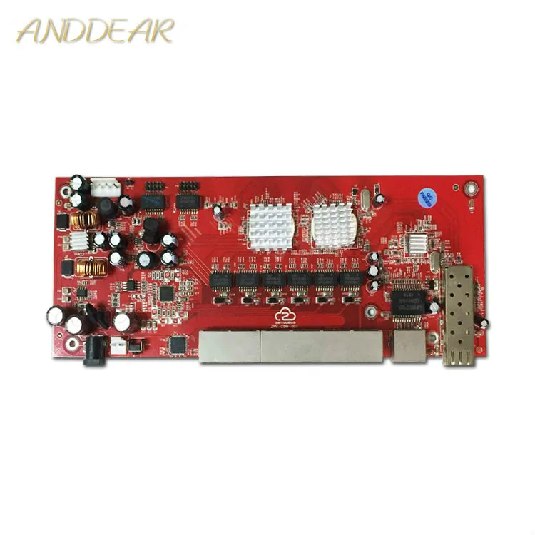 Промышленный коммутационный модуль с 9 портами gigabit SFP поддержкой моста Wi-Fi AF/AT