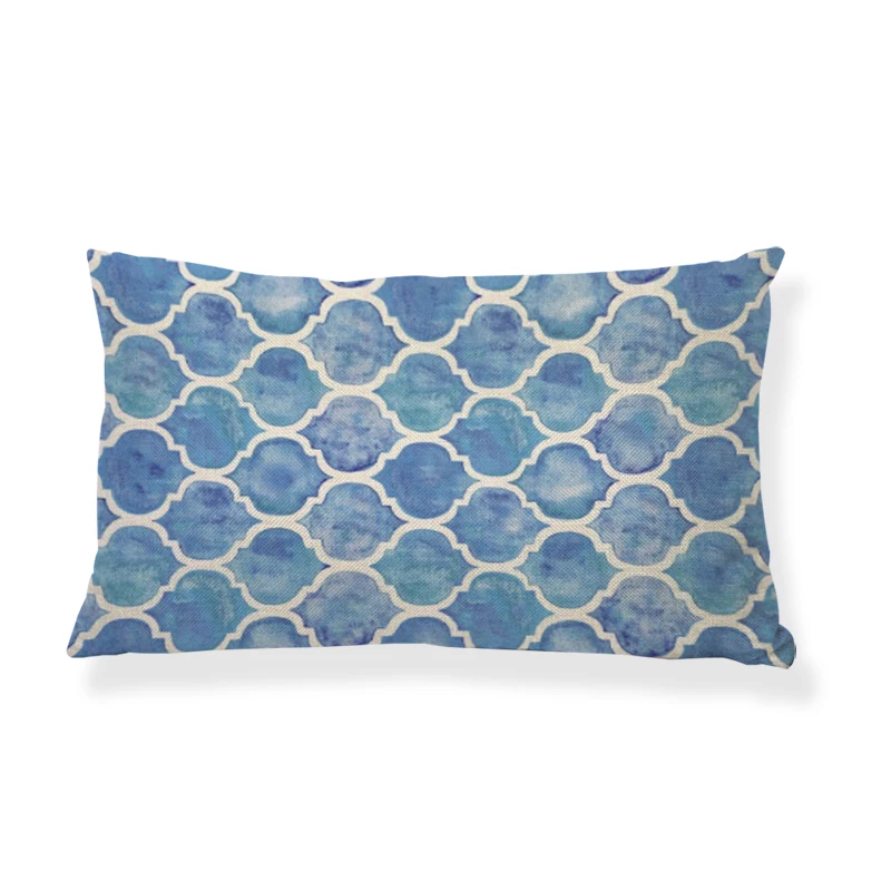 Наволочки с геометрическим узором мандала наволочки зелеными листьями для дома