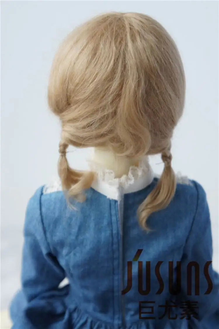 JD143 SD парики из мохера для кукол 1/3 дюймов короткий двойной оплетка парик Размер 8-9 дюймов кукольные волосы модные кукольные аксессуары