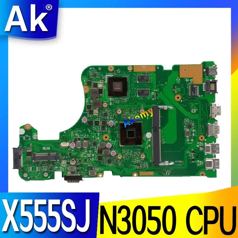 X555SJ N3050 Процессор N16V GM B1 Материнская плата For Asus X555S X555 A555 A555S ноутбука тестирование