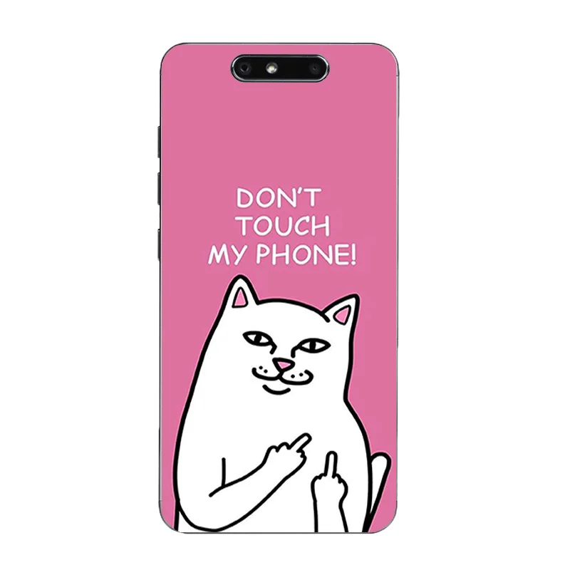 DIY Phone Case For ZTE Axon 7 Mini A2017 Shell Nubia Z11 MAX Cover Z9 Soft TPU Finger Cat Printing Coque |