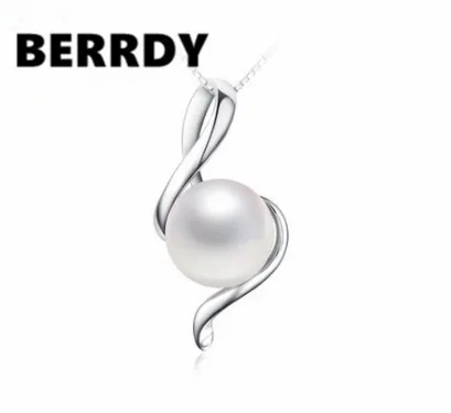 4 цвета настоящий пресноводный жемчуг кулон Цепочки и ожерелья с серебряной цепи