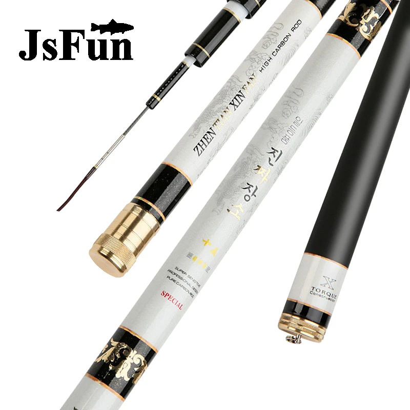Карбоновая удочка JSFUN 3 6 7 2 м сверхтвердая для ловли карпа 80 140 г Тайваньская