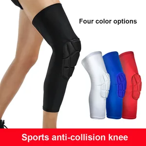 Дышащие мужские сотовые наколенники для баскетбола, 1 шт., длинные наколенники для баскетбола, защита для ног, наколенник для икры, спортивные наколенники