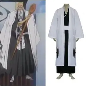 Аниме отбеливатель Косплей 1 й деление капитан Ямамото Genryuusai Shigekuni Костюм