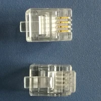 500x connector rj09 4p4c gold plated high quality